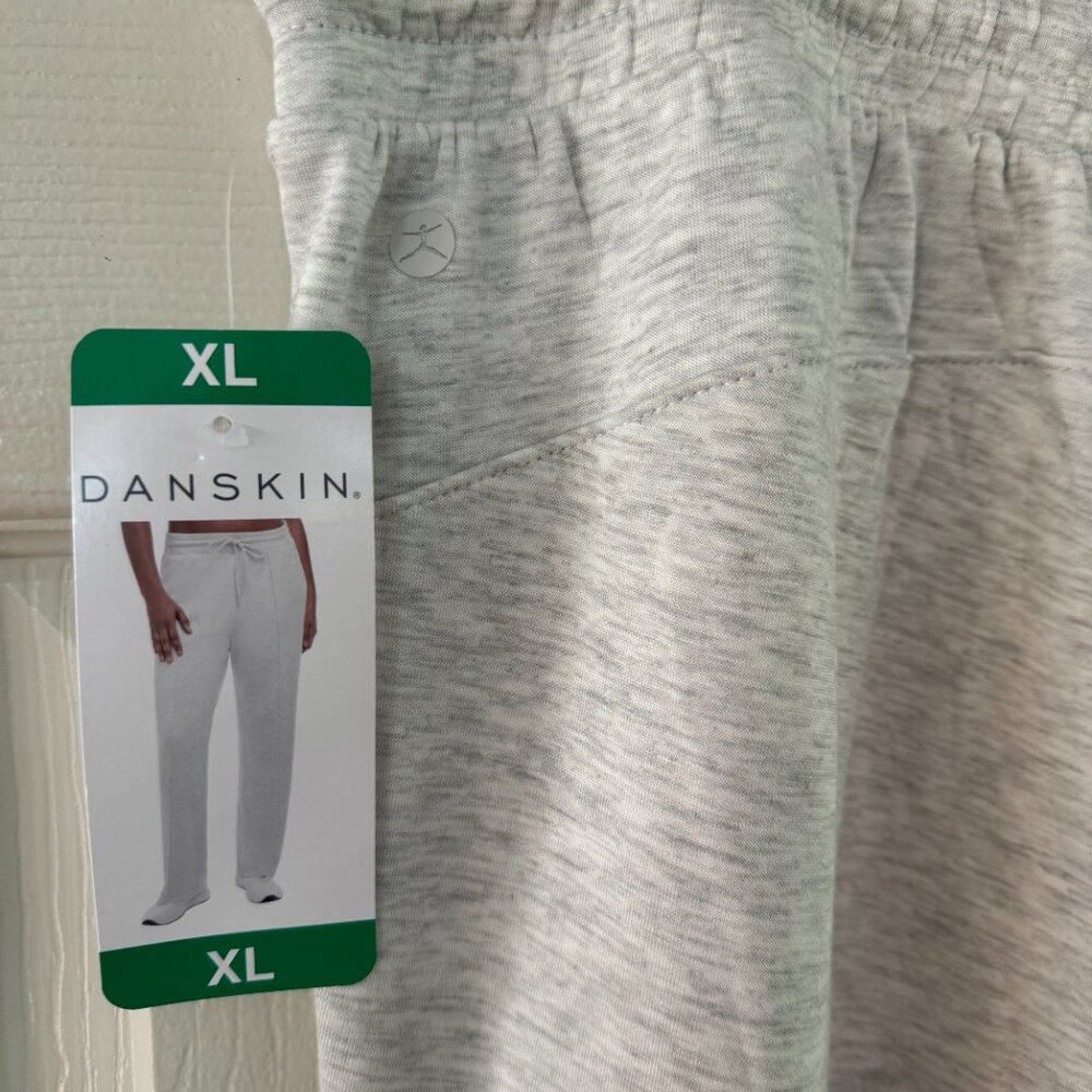 Danskin Scuba Pant Oatmeal Heather Woman's Size XL Amazing Soft Fabric - Picture 5 of 7